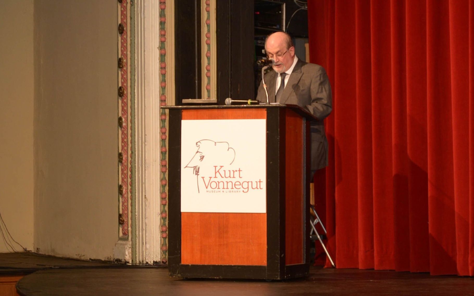 Salman Rushdie at the Night of Vonnegut at the Athenaeum